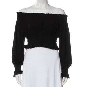 Norma Kamali Off-Shoulder Blouse- XS